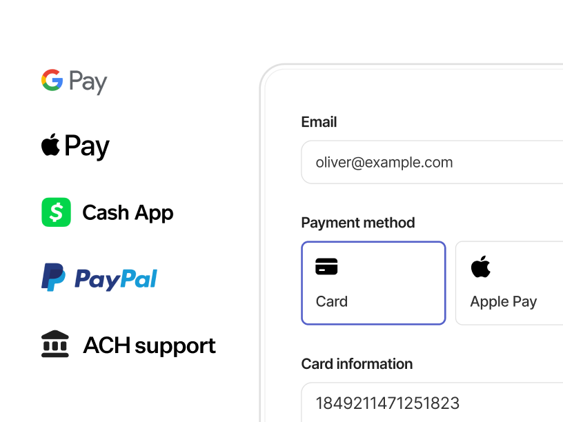 Modern payment methods